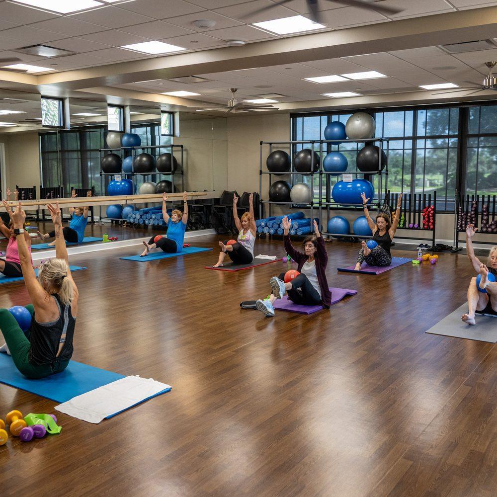 Members in the fitness center